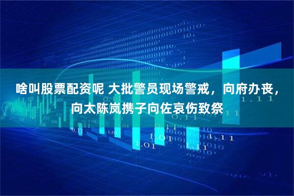 啥叫股票配资呢 大批警员现场警戒，向府办丧，向太陈岚携子向佐哀伤致祭